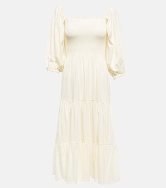 Tiered cotton-blend midi dress | Polo Ralph Lauren