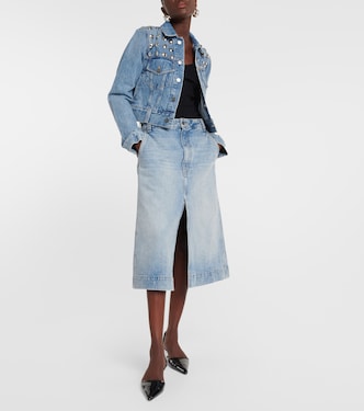 Charlene denim midi skirt | Khaite
