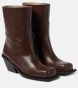 Ankle Boots Blondine aus Leder | Gia Borghini