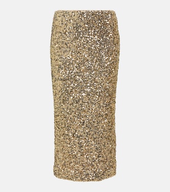 Sequined midi skirt | Rotate