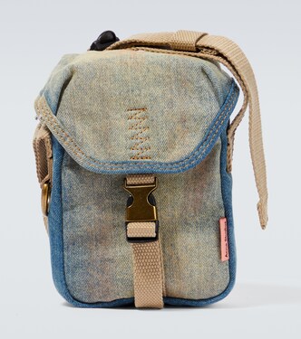 Borsa a tracolla in denim bleached | Acne Studios