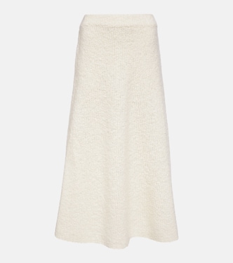 Falda midi Pablo de bouclé de lana y seda | Gabriela Hearst