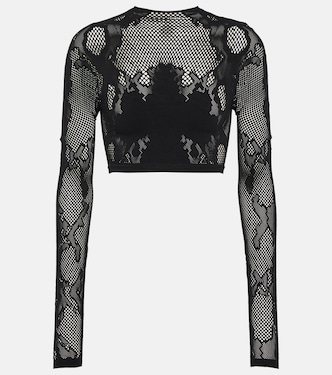 Cobra lace crop top  | Dion Lee