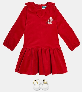 Robe brodée en coton | Kenzo Kids