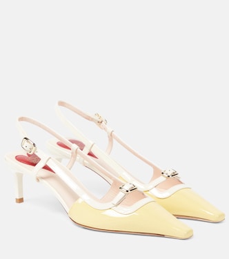 Viv’ Canard patent leather slingback pumps | Roger Vivier