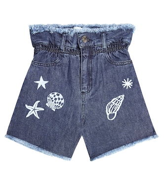 Shorts Lagoon de denim bordados | The New Society