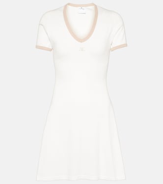 Miniabito in cotone con logo | Courrèges