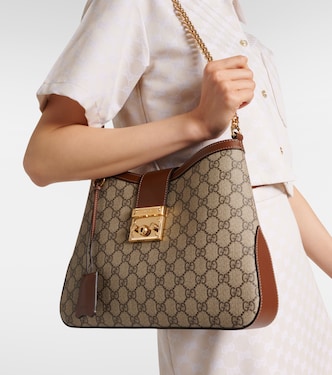 Padlock Medium GG Canvas shoulder bag | Gucci