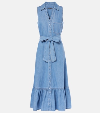 Robe midi Edwina en jean | Veronica Beard