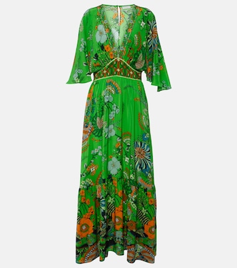 Embellished floral silk maxi dress | Camilla