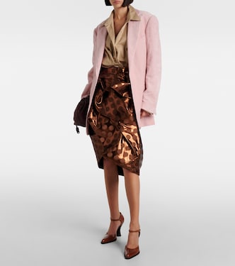 Jupe midi en lamé | Dries Van Noten
