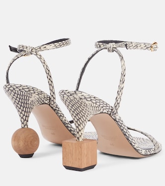 Bisou embossed leather sandals | Jacquemus