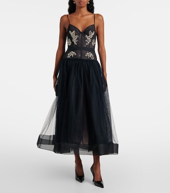 Abito in tulle con cristalli | Erdem