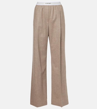 Pantaloni a gamba larga in cashmere | Loewe