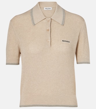 Polopullover aus einem Baumwollgemisch | Miu Miu