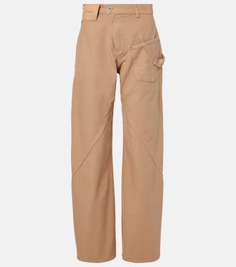 Twisted wool wide-leg pants | JW Anderson