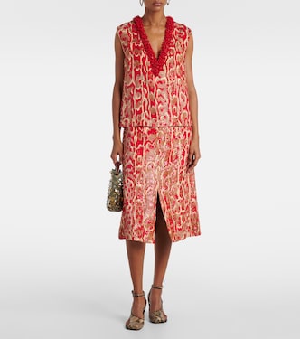 College beaded-embellished top | Dries Van Noten