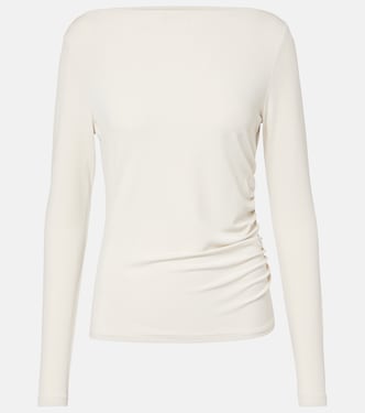 Catullo ruched crêpe jersey top | Max Mara