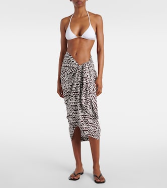 Pareo printed beach cover-up | Melissa Odabash