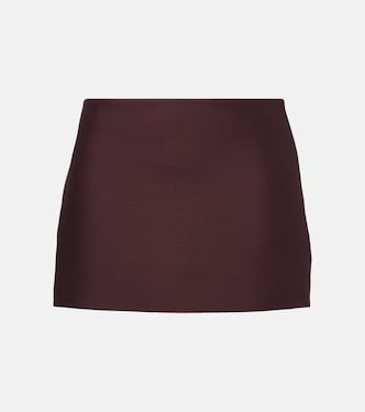 Jett wool and silk miniskirt | Khaite