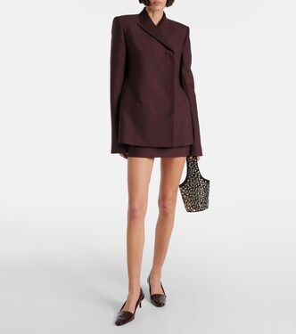 Jett wool and silk miniskirt | Khaite