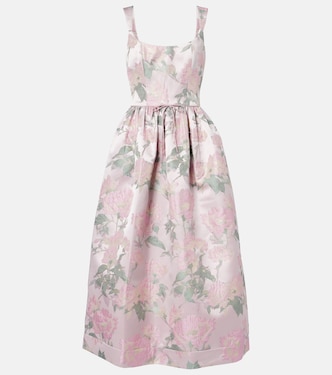 Apple floral brocade corset dress | Markarian