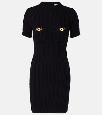 Cable-knit wool and cashmere minidress | Patou