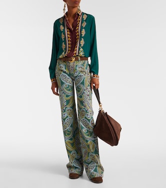 Printed oversized silk shirt | Etro