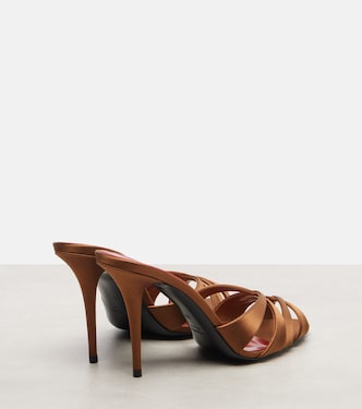 Chandelle 95 satin sandals | Saint Laurent