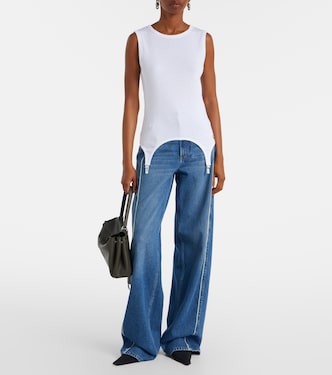 Ribbed-knit cotton jersey tank top | Jean Paul Gaultier