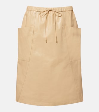 Gonna a tubino in pelle  | Alaïa