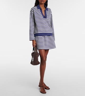 Haisley striped cotton miniskirt | Posse