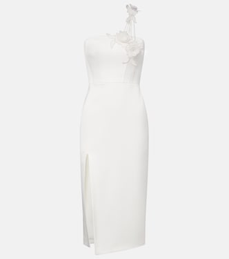 Floral-appliqué bustier dress | David Koma