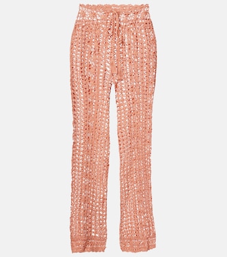 Weite Hose aus Häkelstrick | Anna Kosturova