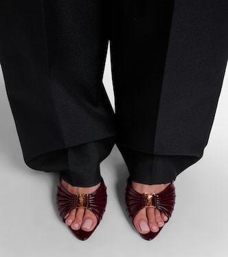 Babylone Cassandre 60 leather mules | Saint Laurent