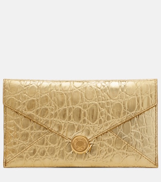 Embossed metallic leather clutch | Dries Van Noten