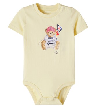 Baby Polo Bear printed cotton onesie | Polo Ralph Lauren Kids