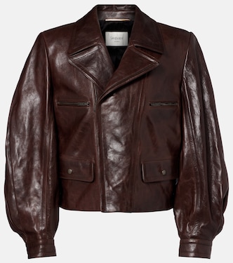 Leather biker jacket | Saint Laurent