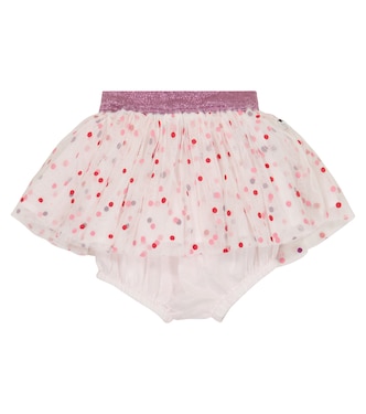 Bébé – Jupe bloomer en coton et tulle à pois | Stella McCartney Kids