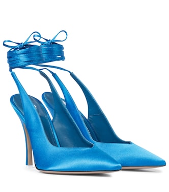 Venus satin slingback pumps | The Attico