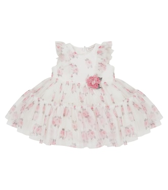 Robe bébé en tulle à fleurs | Monnalisa