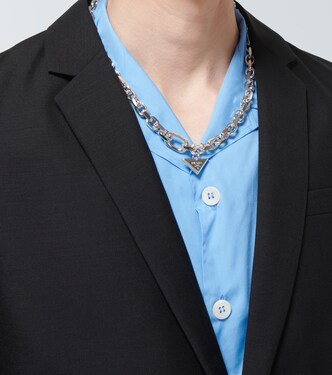 Collana a catena in argento sterling | Prada