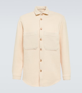 Camicia in twill di cotone e lana | King & Tuckfield
