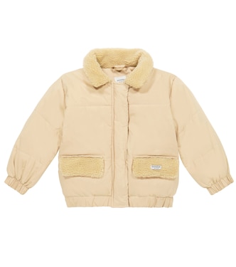 Wander shearling-trimmed puffer jacket | Donsje