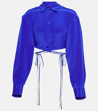 Wraparound silk shirt | Christopher Esber