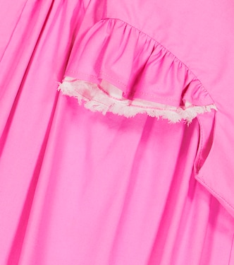 Ruffle-trimmed cotton-blend top | Il Gufo