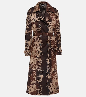 Trench in cotone con stampa | Acne Studios