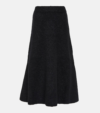 Falda midi Pablo de bouclé de lana y seda | Gabriela Hearst