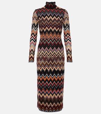 Midikleid aus Häkelstrick | Missoni