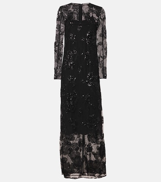 Embellished mesh maxi dress | Rotate